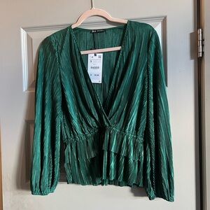 Green Zara Top